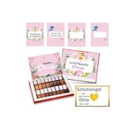 Lot d'autocollants pour grand-mère - 250 g - Idées de cadeaux pour grand-mère - Personnalisables - Pour la fête des mères - Sans chocolat