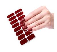 Lot d'autocollants pour ongles - Pour lampe UV - Nécessite des films complets pour ongles - Décoration de manucure - Bandes d'ongles - Autocollants durables - Sans saleté