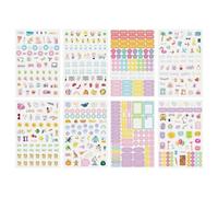 Lot d'autocollants pour planificateur, calendrier journalier, scrapbooking, pour décorer, planifier les vacances, les saisons, lot de calendrier journalier