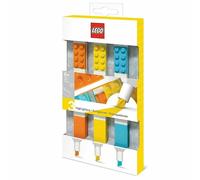 Lot de 03 SURLIGNEURS LEGO 51685, édition limitée, jaune/orange/bleu