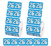 Lot de 1 000 autocollants colorés pour l'année 2026, 9,5 x 3,8 cm, 26 ans, étiquettes autocollantes colorées pour dossiers, fournitures de bureau (bleu)