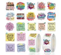 Lot de 1 000 autocollants de motivation en vinyle imperméable avec affirmations positives pour journal, planificateur, scrapbooking, autocollants esthétiques pour la santé mentale pour adultes
