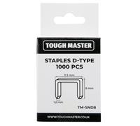 Lot de 1 000 clous agrafes en forme de D galvanisés de 8 mm en acier zingué de qualité supérieure résistant à la corrosion avec pointes biseautées pointues pour décoration de meubles de menuiserie et