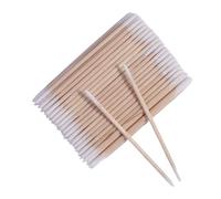 Lot de 1 000 cotons-tiges double face en bois pour nettoyer les ongles, les oreilles, les cure-dents, les cosmétiques, les cils et les cils (1 000 pièces)