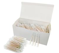 Lot de 1 000 cure-dents en bois aromatisés à la menthe, emballés individuellement, 6,3 cm, cure-dents pour apéritifs, fruits, olives, charcuterie, fête
