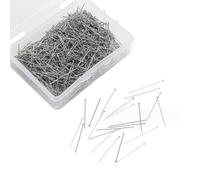 Lot de 1 000 épingles droites de 3,1 cm avec boîte de rangement pour couture, matelassage, projets d'artisanat