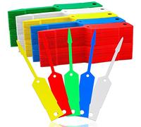 Lot de 1 000 étiquettes auto-bloquantes pour pièces de voiture - Étiquettes de réparation pour bureau automobile - 10,4 x 1,9 cm - Rouge, blanc, vert, bleu et jaune