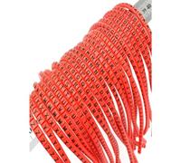 Lot de 1 000 marqueurs de câble rouges pour identification des câbles - Tailles de 0,5 mm à 10 mm - Lettre de 1,5 mm² (3,0 mm)