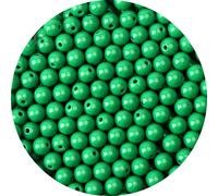 Lot de 1 000 perles rondes en acrylique émeraude lisse de 6 mm, boules en acrylique, perles en gomme, perles en résine plastique, pour la fabrica