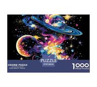 Lot De 1 000 Puzzles,Cosmic Galaxy, pour Adultes, planète, Colorés, pour La Décoration De La Maison, Puzzle Familial, Parfait pour Les Soirées De Jeu 38x26cm/1000pcs