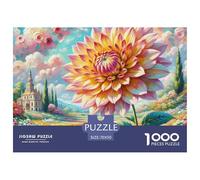 Lot De 1 000 Puzzles,Dahlia, pour Adultes, Natural Wonders, Colorés, pour La Décoration De La Maison, Puzzle Familial, Parfait pour Les Soirées De Jeu 70x50cm/1000pcs