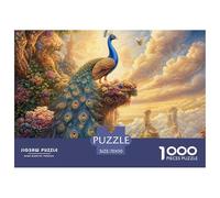 Lot De 1 000 Puzzles,Peacock, pour Adultes, Pays des Merveilles, Colorés, pour La Décoration De La Maison, Puzzle Familial, Parfait pour Les Soirées De Jeu 70x50cm/1000pcs