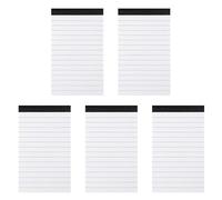 Lot de 1/10/5 blocs de papier à lettre A 7 - Bloc-notes à gratter - Papier ligné pour la maison, le bureau, l'école