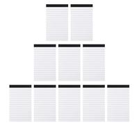 Lot de 1/10/5 blocs de papier à lettre A 7 - Bloc-notes à gratter - Papier ligné pour la maison, le bureau, l'école