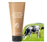 Lot de 1/2/3/4/5 crèmes solaires de suif de bœuf, crème solaire pour le visage, crème solaire de voyage pour l'été et les voyages en plein air (1)