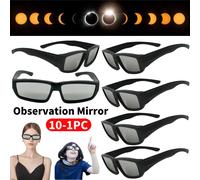 Lot de 1/2/3/5/10 Lunettes d'observation d'éclipse solaire en plastique 3PCS