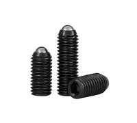 Lot de 1/2/3 vis à tête hexagonale à ressort et bille de qualité 12.9, M2,5 M3 M4 M5 M6 M8 M10 M12 M16, noires(10mm,M2.5-3pcs)