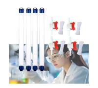 Lot de 1, 2, 4, 6, 8 ou 10 échantillonneurs de liquide en PVC léger, tubes de prélèvement d'échantillons d'eau de 0,25, 0,5 ou 1 L avec bouchon à bille et valve(4sets,250ml)