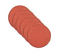 Lot de 1/2/4/6 coussins de chaise ronds avec fermeture à boucle antidérapants pour chaises de cuisine et de salle à manger, coussins de siège pour tabourets de bar, tabourets de bistrot et de bar (L