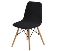 Lot De 1/2/4/6 Housse De Chaise Scandinaves, Extensible Housse De Chaise De Salle À Manger, Nordique Couverture De Chaise Pour Salon, Salle À Manger, Décor De Restaurant ( Color : Black , Size : Set o