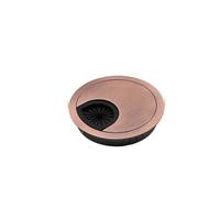 Lot de 1/2/4/8 cache-câbles de bureau en alliage de zinc, 50/53/60/80 mm, anneau de protection for support circulaire PC(50mm Red Bronze,1Pcs)