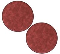 Lot de 1/2/4 coussins de chaise ronds antidérapants en cuir synthétique pour tabourets de bar, chaises de salle à manger, coussins de chaise 30 cm, rouge et rose