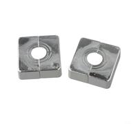 Lot de 1/2/4 housses murales pour tuyaux d'eau en ABS pour tuyaux et raccords de salle de bain, cuisine, solution de dissimulation décorative pour appareils de plomberie exposés (2 pièces)