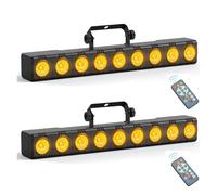 Lot de 1/2/4 lampes murales 9 LED 4 en 1, 36 W RGBW, éclairage scène for bar, DJ, fête, projection for discothèque, théâtre Éclairage Mural Large(2pcs)