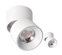 Lot de 1/2/5 disques Lumineux LED, plafonniers en saillie, Garniture de déflecteur, Globe oculaire, projecteur de rénovation, Angle réglable, Spot Plat, cardan, Downlight 10 x 7 cm