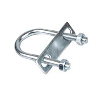 Lot de 1/2 boulon en U galvanisé en acier au carbone conforme à la norme nationale, tige filetée allongée en U, collier de serrage for tuyau d'eau M6(1set 6x80x120)