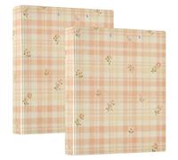 Lot de 1/2 classeurs à anneaux ronds de 2,5 cm et demi avec presse-papiers, fournitures de bureau 200 feuilles