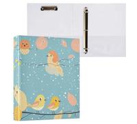 Lot de 1/2 classeurs de bureau à couverture rigide avec pochette de poche
