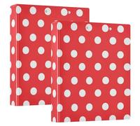 Lot de 1/2 classeurs pour cahiers de 1,5 cm et demi à anneaux ronds avec poches, couverture rigide