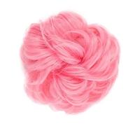 Lot de 1/2 extensions de cheveux en queue de cheval pour femmes et filles - Cheveux synthétiques bouclés - Bandeau élastique - Chignon - Chignon - Moelleux