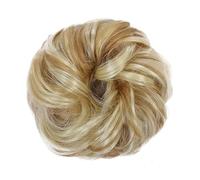 Lot de 1/2 extensions de cheveux en queue de cheval pour femmes et filles - Cheveux synthétiques bouclés - Bandeau élastique - Chignon - Chignon - Moelleux