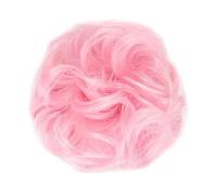 Lot de 1/2 extensions de cheveux en queue de cheval pour femmes et filles - Cheveux synthétiques bouclés - Bandeau élastique - Chignon - Chignon - Moelleux