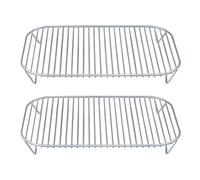 Lot de 1/2 grilles en acier inoxydable pour feu de bois, fumoir, guide de cuisson, accessoire électrique