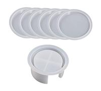 Lot de 1/2 moules ronds en silicone avec support pour mouler des moules ronds en silicone