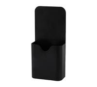 Lot de 1/2 organiseurs de rangement pour tableau blanc - Support de marqueur magnétique noir effaçable à sec | Casier à gobelet magnétique en ABS, organiseur mural fixe pour fournitures de papeterie à