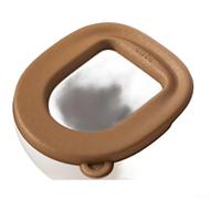Lot de 1, 2 ou 3 housses de siège de toilette en EVA - Matériau imperméable - Dos adhésif - Doux pour la peau - Pour sièges standard en forme de U O V - 37 x 40 cm ou 18 x 26 cm - Plusieurs couleurs