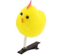 Lot de 1/20 pinces à cheveux en forme de poulet jaune pour enfants