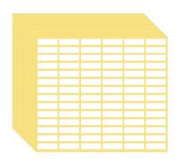 Lot de 1 260 petites étiquettes autocollantes blanches mates amovibles pour bocaux, boîtes, école, bureau, cuisine (10 x 31 mm)