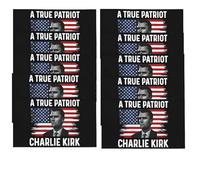 Lot de 1/3/5/10 autocollants Charlie Kirk A True Pray Justice Assassination Shooting Hero Freedom Merch Stickers USA Charlie Kirk Autocollants pour ordinateur portable, pare-chocs, fenêtre et voiture