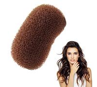 Lot de 1/3 barrettes à cheveux en éponge - ABS pour femme - Inserts de volume pour cheveux - Peigne éponge avec poignée confortable - Inserts de volume pour femme - Noir, café, beige