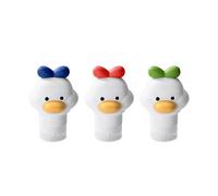 Lot de 1/3 bouteilles de voyage en silicone Motif canard