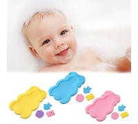 Lot de 1/3 coussins de bain pour bébé, tapis de bain pour nouveau-né, tapis de douche antidérapant, pour nouveau-né, essentiels pour filles, garçons, salle de bain, salles de douche, 1/3 pièces