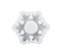 Lot de 1/4 moules de Noël en silicone pour décoration d'intérieur, flocon de neige, bougeoir en résine, support unique en forme d'arbre