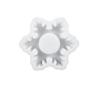 Lot de 1/4 moules de Noël en silicone pour décoration d'intérieur, flocon de neige, bougeoir en résine, support unique en forme d'arbre