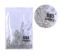 Lot de 1 440 pierres strass en cristal à dos plat rond mixte pour ongles à dos plat scintillant pour cristaux à partir des ongles