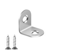 Lot De 1/5/10/20 Équerres D'angle À 90° En Acier Inoxydable Avec Vis, Fixations D'angle For Meubles, Écrans En Bois, Étagères(20Set-16x20mm)